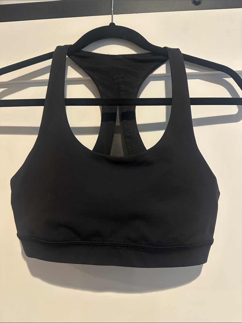 Black lLululemon Racerback Sports Bra